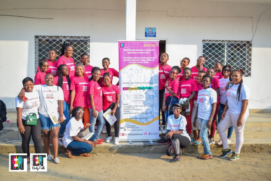 young girls in a group pictures